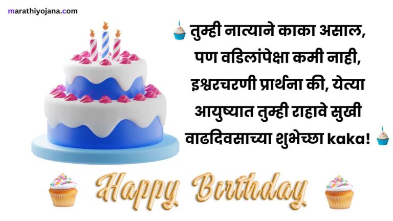 Happy Birthday KAKA in Marathi