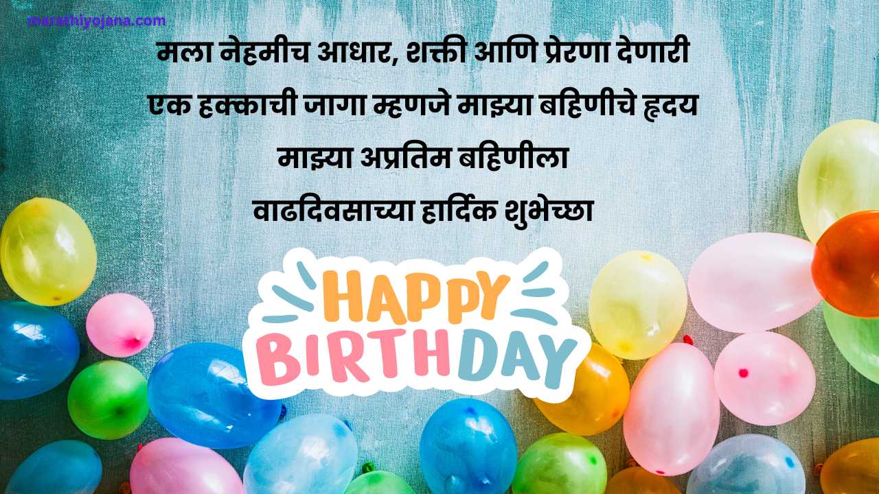 Heart Touching Birthday Wishes For Sister In Marathi
