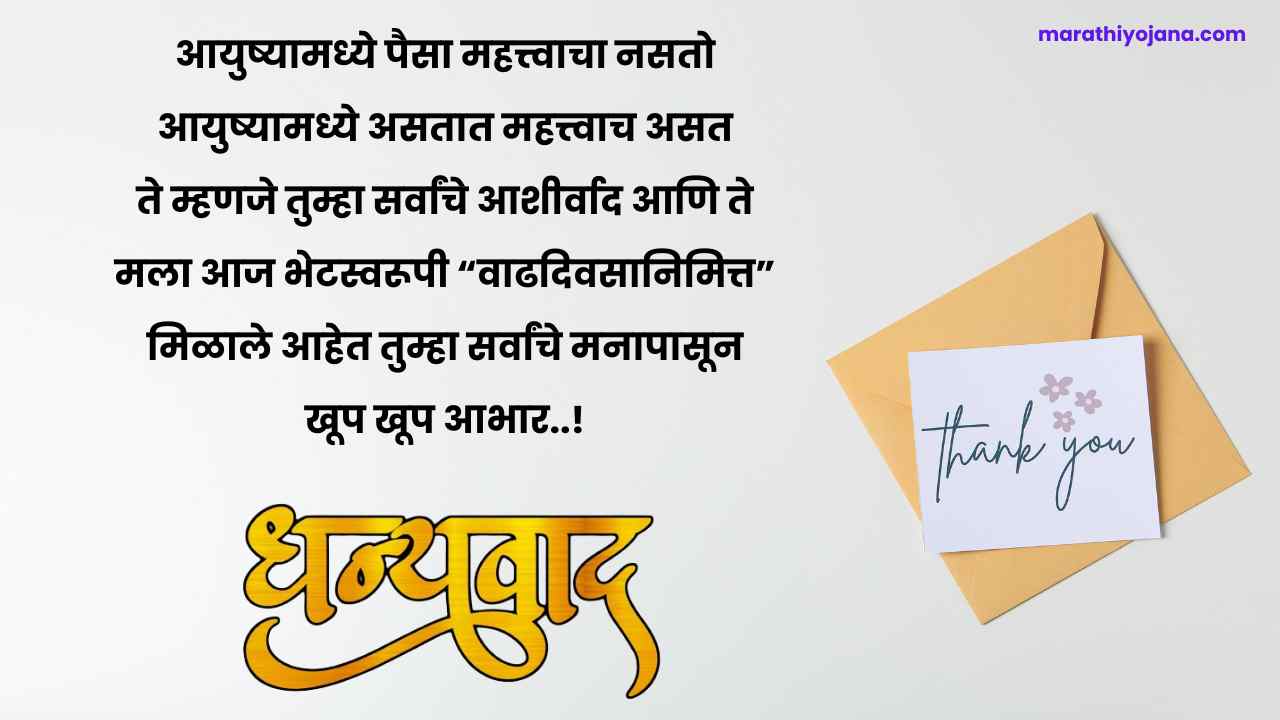 Birthday Abhar Banner in Marathi