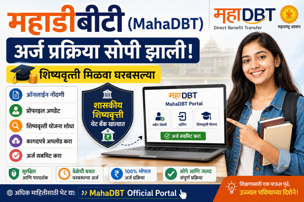 Mahadbt Application Process 2026 - Online Guide